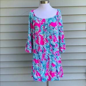 Lilly Pulitzer Lana Off-The-Shoulder Skort Romper